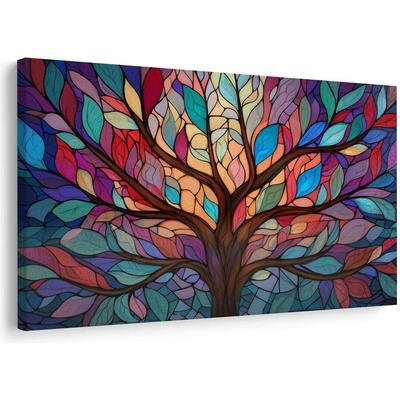 Obraz barevný strom života - 30x20