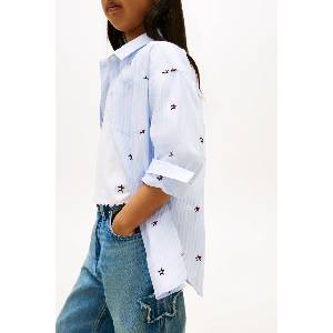 Tommy Hilfiger риза за деца от памук (KG0KG09306.128.176.PPY2)