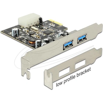 Delock PCI Express карта USB 3.0 - 2 порта USB 3.0, вътрешен контролер за настолен компютър (89241)