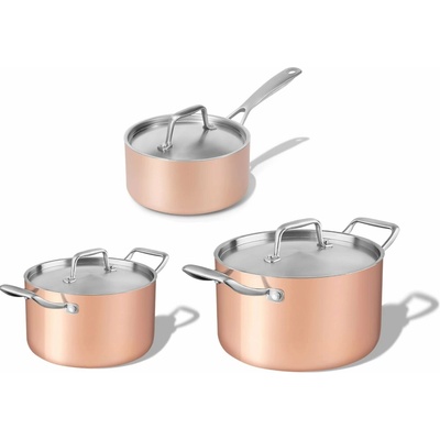 Elmich Súprava medených hrncov Tria Copper 3 ks