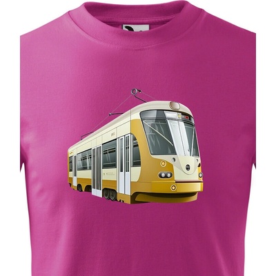 Dětské triko Tramvaj Purpurová Canvas Dětské tričko Bezvatriko.cz 1834