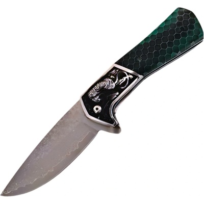 Damaškový outdoorový skladací CO-39986 DA3244 Zelená KP39986