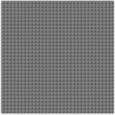 BRIXIES Plus 225.011 Základní podložka na stavění - tmavě šedá 25,5 x 25,5 cm