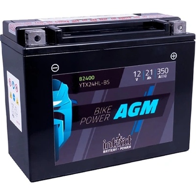 Мото акумулатор intAct Bike-Power AGM YTX24HL-BS 21Ah R+ (82400)