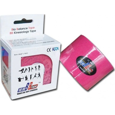 BB tape ICE silk růžová 5 cm x 5 m