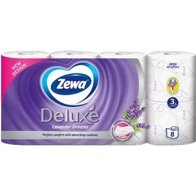 Zewa delux LAVENDA тоалетна хартия 8бр. или 10бр (ZEWA45-7)