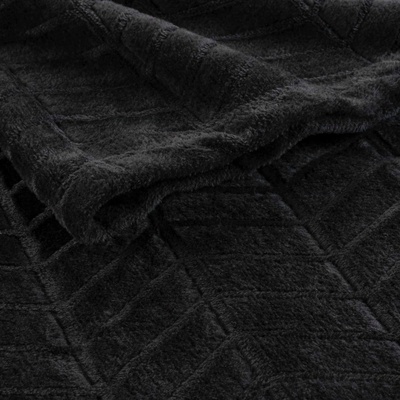 Douceur d'intérieur polyester čierny deka 180x220