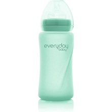 Everyday Baby fľaša sklo so slamkou mint green 240 ml