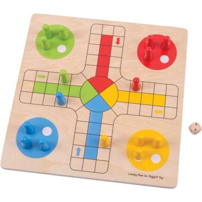Bigjigs Toys - Дървена игра - Не се сърди човече