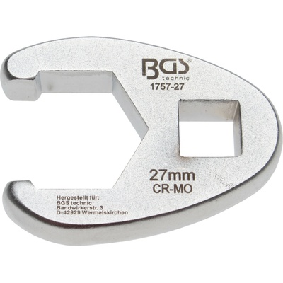 BGS Technic Otvorený klúč 1/2", 27 mm BGS 1757-27
