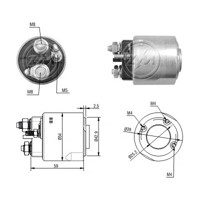 Spínač startéru Valeo D7E24