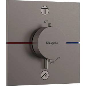 Hansgrohe ShowerSelect Comfort E - Термостатичен смесител за вграждане, за 2 уреда, матиран черен хром 15578340 (15578340)
