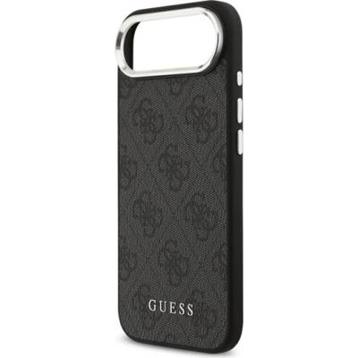 CG Mobile iPhone Air GUESS 4G MAGSAFE Силиконов удароустойчив протектор за телефон, пластмасов заден капак, черен GUHMP17MP4GSSMCK (GUHMP17MP4GSSMCK)