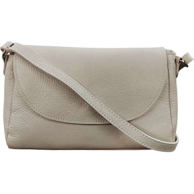 Vera Pelle dámská kožená crossbody kabelka světle 1663 Late béžová