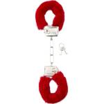 Shots Toys Furry Handcuffs Red
