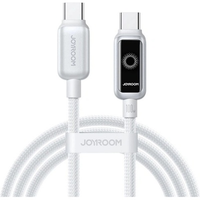 JOYROOM STARFLIGHT кабел за данни Type-C - Type-C, 120cm, FEHÉR S-A55 C-C 100W 1.2 WHITE (S-A55 C-C 100W 1.2 WHITE)