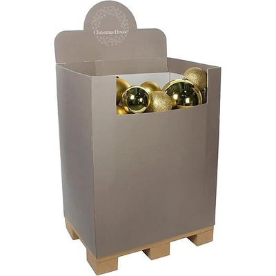 LAALU Súprava ozdôb BASIC GOLD 15–25 cm na stromčeky 300-450 cm