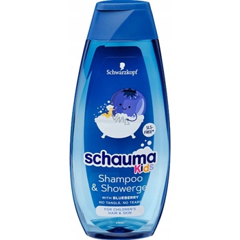 Schauma šampón a sprchovací gél Kids s extraktom z čučoriedky 400 ml