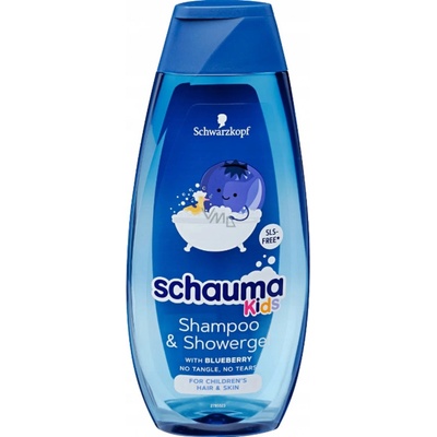 Schauma šampón a sprchovací gél Kids s extraktom z čučoriedky 400 ml