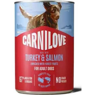 Carnilove Dog Paté Krůta a losos 400 g