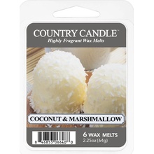 Country candle Coconut Marshmallow Vonný Vosk 64 g