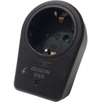 EUROLAMP Адаптер EUROLAMP SA - 10386, 1 гнездo, Schuko, черен (147-10029) - ozone
