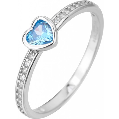 Bealio stříbrný prsten SRDÍČKO zirkon 03 08301 3093