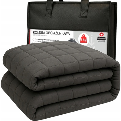 Łóżkoholicy Záťažová prikrývka 8 kg sivá 150x200