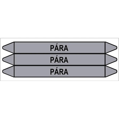 Značení potrubí, pára,3 ks, 355 × 37 mm PZ 009448