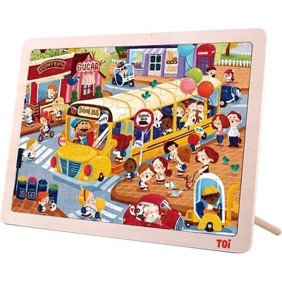Toi World Училищен автобус - пъзел 100 части (twtp010)