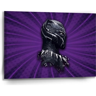 Sablio Obraz BLACK PANTHER z profilu Fialový - 90x60 cm