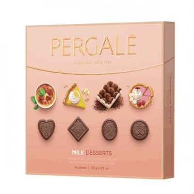 Бонбони Pergale Milk Desserts 113гр. /16бр