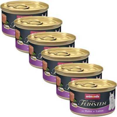 Animonda Vom Feinsten Cat Adult - пиле и агне 6 x 85 г