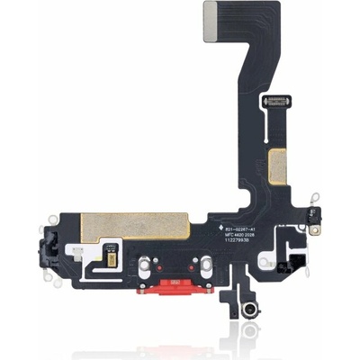 Nabíjecí obvod + Flex kabel iPhone 12 / 12 Pro – červený – Aftermarket Plus IPH1751