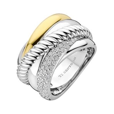 Ti Sento Дамски сребърен пръстен Ti Sento 12003ZY (12003ZY)