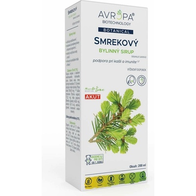 Avropa Smrkový bylinný sirup 200 ml