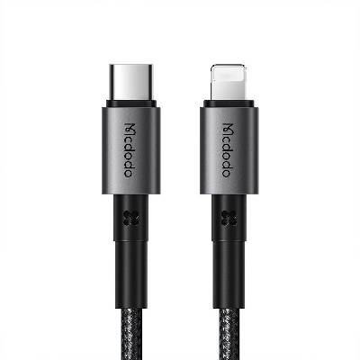 Mcdodo Кабел за данни - Mcdodo (CA-2850) - Type-C → Lightning, PD бързо зареждане, 3A, 36W, 1.2m - Черен