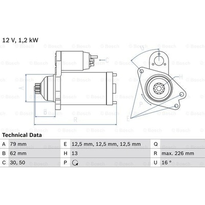 BOSCH Startér 0986029140