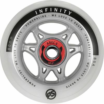 POWERSLIDE Infinity 80mm 85A RTR ABEC 9/Spacer, 4-pack