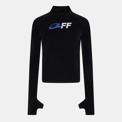 OFF WHITE Тениска OFF WHITE Men's Long Sleeve Relaxed Fit Long Sleeve T-Shirt - Black/White