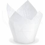 WIMEX s. r. o WIMEX s. r. o. Сладкарски форми лале (PAP) бял Ø50 x 85 мм / 16 x 16 см [100 бр. ]