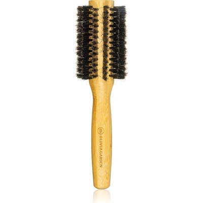 Olivia Garden Bamboo Touch кръгла четка за коса с косми от глиган диаметър 30 mm