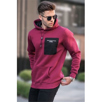 Madmext Мъжки суитшърт с качулка 6004 - Тъмночервен #357920 (357920_Бордо)
