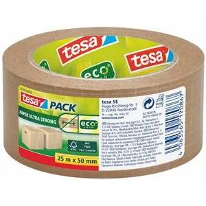 tesa Опаковъчна лента, хартиена, 50 mm x 25 m, подсилена с фибри, TESA "Ultra Strong", кафява 56000-00000-01 (56000-00000-01)
