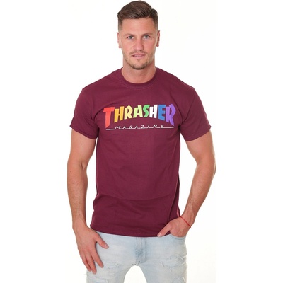 Thrasher Rainbow Mag Maroon