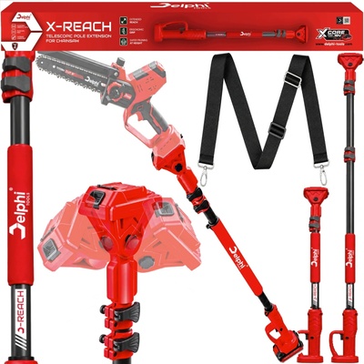 TELESKOPICKÝ DRŽIAK NA REŤAZOVÚ PILU PÍLU PREDĹŽOVACIE RAMENO NA KONÁRE 110-250 CM