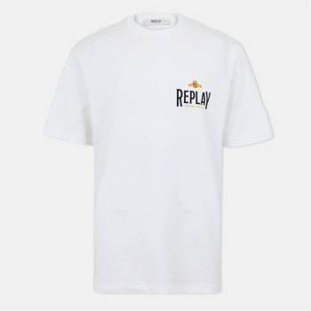 Replay Тениска Replay Men's Aspen Regular Fit T-Shirt - White