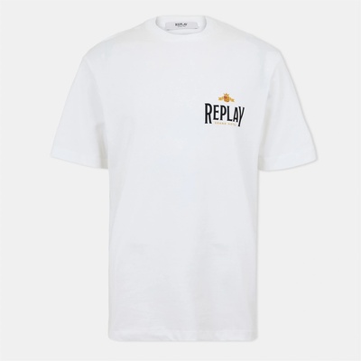 Replay Тениска Replay Men's Aspen Regular Fit T-Shirt - White