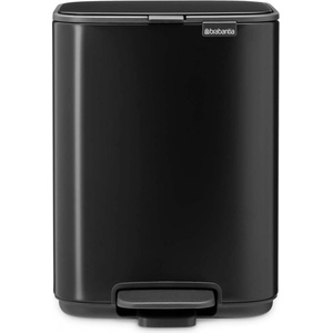 Brabantia Кош за боклук Brabantia Bo Pedal 1010136, 4 л, Леко затваряне, Противоплъзгаща основа, Черен (1010136)