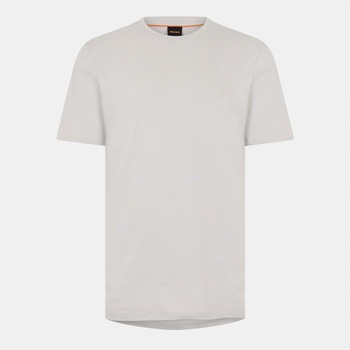 Boss Тениска Boss Mens BOSS ORANGE Tales T-Shirt with Logo Patch Premium Cotton - Grey 070